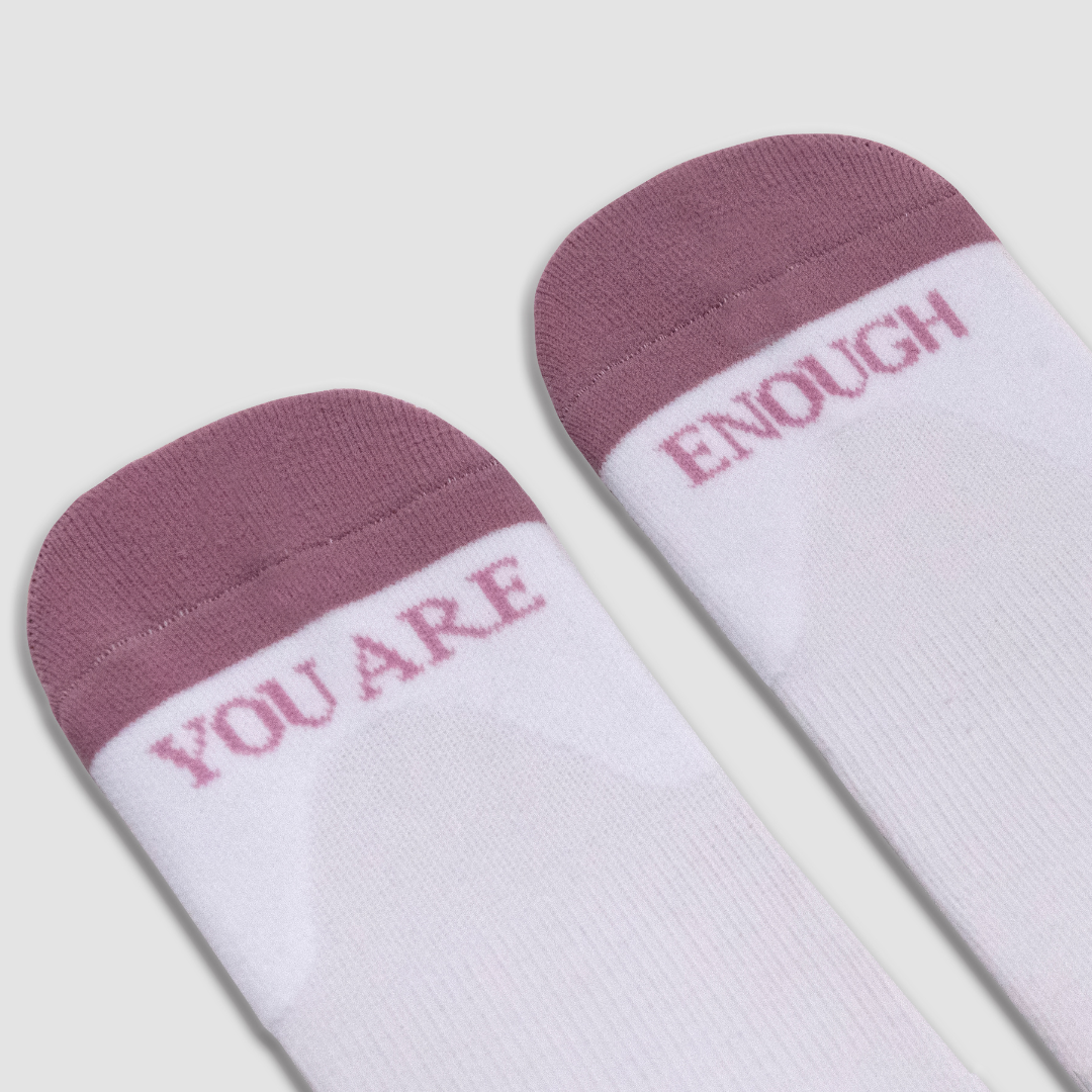 Mauve YOU ARE ENOUGH Socks