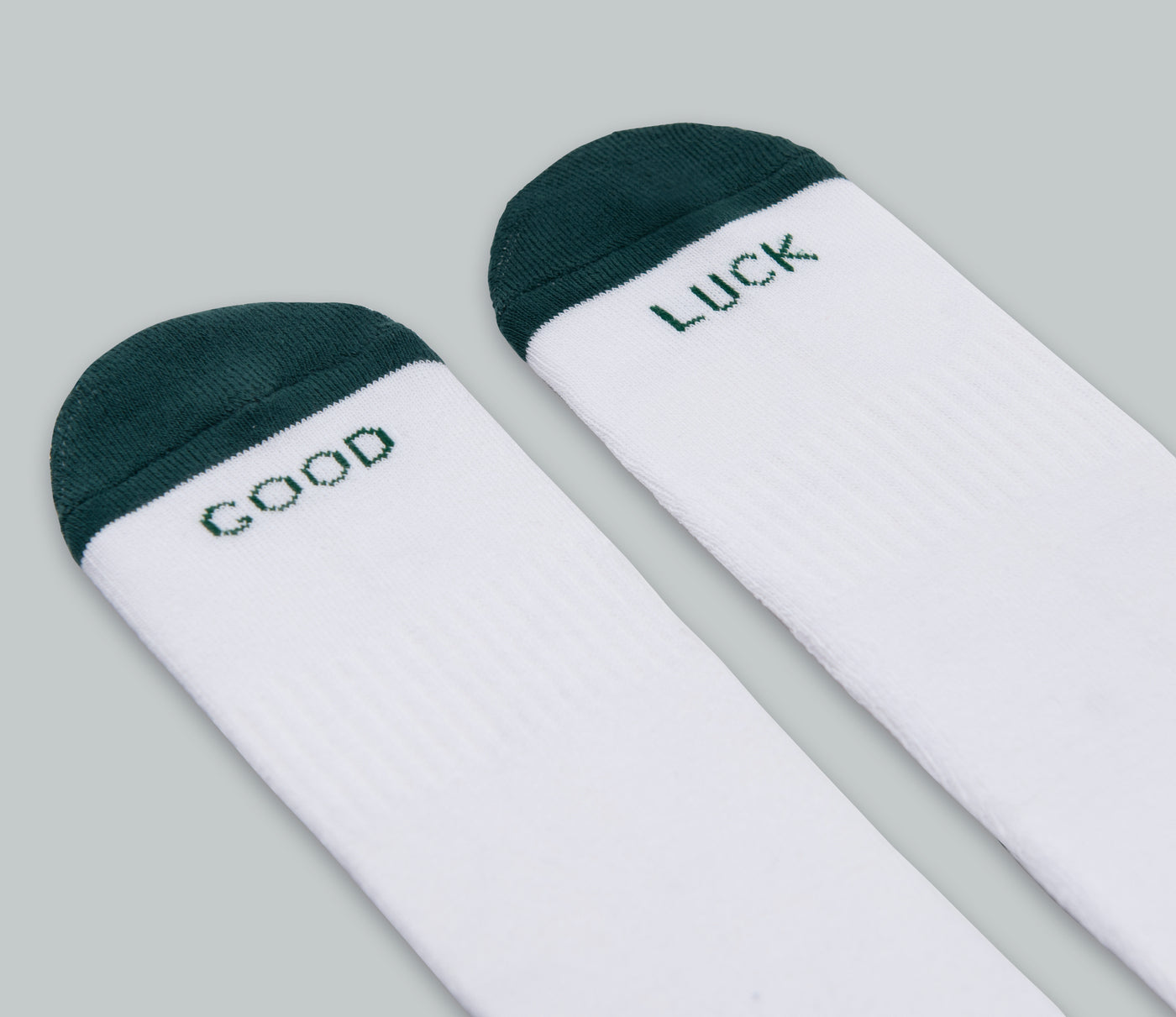 Hunter Green GOOD LUCK Socks